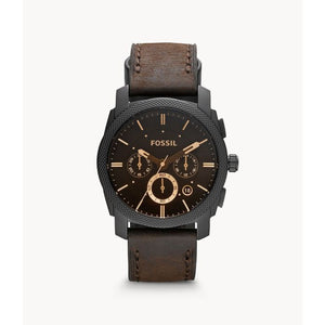 FOSSIL ANALOG WATCH 0005 JWL SS LEATHER STRAP