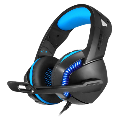 H3 Gaming Headphone with Mic for PC, Laptops, Mobiles, PS4, Xbox One (Blue)