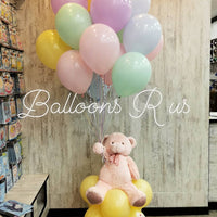 Baby Girl - TEDDY BEAR WITH 25 HELIUM BALLOONS