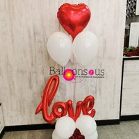 Love - SIMPLE LOVE ARRANGEMENT WITH 3 ARTIFICAL FLOWERS