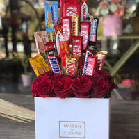 Roses with Chocolate Set