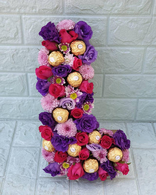 Joyful Blooms with Ferrerro Rocher Arrangement