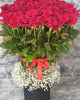 Premium Vase of Red Roses