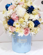 Enchanting Blue and more Roses Vase