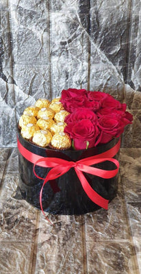 Red Roses & Ferrero Rocher Simple Set