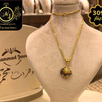 سنسال مع تعليقة Gold Necklace with Pendant