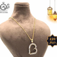 تعليقه قلب حب مع سنسال Gold Necklace with haert Pendant