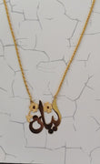 تعليقه مع سنسال " إختار الإسم  " Gold Necklace with Pendant