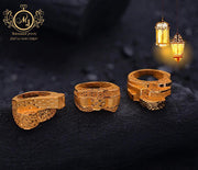 خاتم ذهب  " حسب الوزن  " Gold Ring